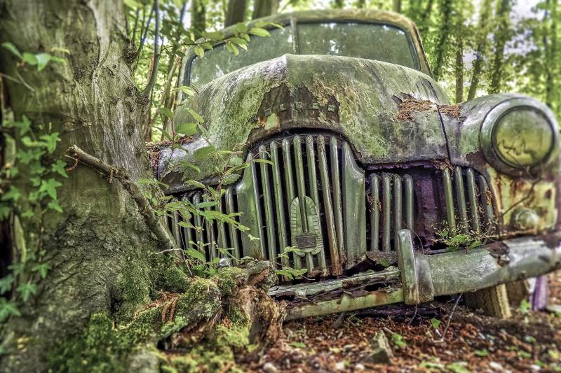 Voiture abandonnée